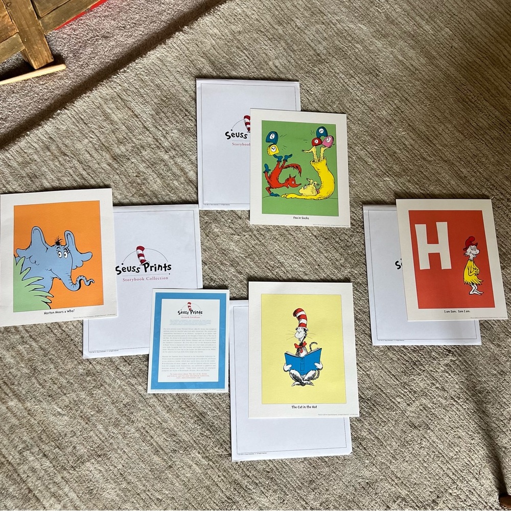 4 Dr. Seuss Art Prints